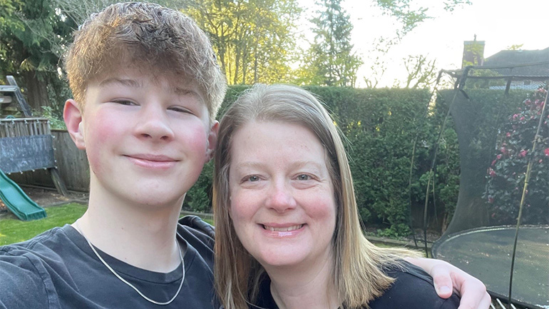 Photo: Michele and her son, Matthew