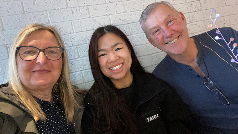 Terry Millichamp, Emma Millichamp and Deborah Millichamp